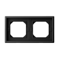 Рамка 2-постовая Systeme Electric ArtGallery IP44, карбон, GAL441002