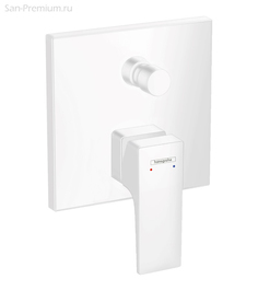 Смеситель для ванны Metropol,, с рычаговой рукояткой, СМ, матовый белый Hansgrohe 32545700