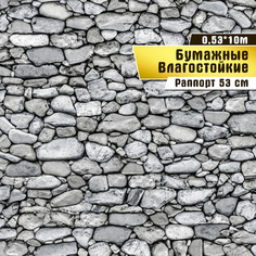 Обои влагостойкие бумажные Саратовская обойная фабрика Рондо арт. 822-06М, 0,53*10 м.