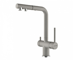 Смеситель для кухонной мойки Paulmark Se213222 серый дым