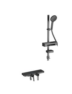 Смеситель для ванны Gappo G96-26 G3296-26М с душевым гарнитуром, черный