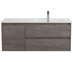 Тумба с раковиной BelBagno Kraft 120-BB1200ETL-R Cemento Grigio