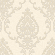Виниловые обои WallSecret Savoy 8864-21 молочные 1,06х10,05 м