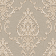 Виниловые обои WallSecret Savoy 8864-26 песочные 1,06х10,05 м