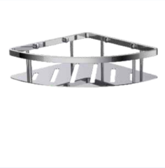 Полка угловая одиночная D&C Cary chrome steel DC4132CR хром