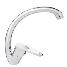 Смеситель для кухни, однорычажный, высокий поворотный излив 25см, хром, 1С25/0 Klabb