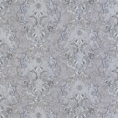 Обои Decori-Decori Amore 82815 Винил на флизелине (1,06х10,05) Серый, Дамаск Decori&Decori