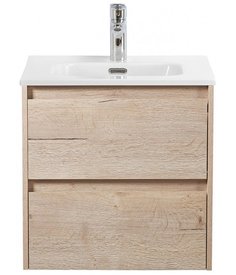 Тумба с раковиной BelBagno Kraft 50-BB500ETL Rovere Galifax Bianco