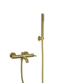 Смеситель для ванны с душем FILARETE Roun FL2120 (Матовое золото)