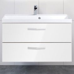 Тумба с раковиной BelBagno Aurora 90 bianco lucido