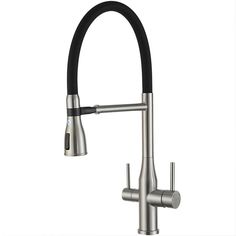 Смеситель для кухонной мойки Gappo G99-75 G4NZ39CS9-ZS75ZW с гибким изливом