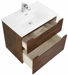 Тумба с керамической раковиной BelBagno Etna H60-80 см Rovere Moro
