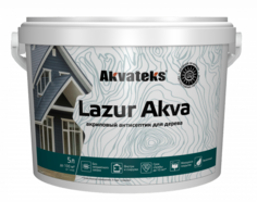 Лак Акватекс Lazur Akva 10030 антисептик белый 5 л