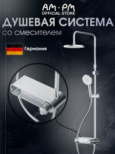 Душевая система Brava S07BR6CH со смесителем-полкой, хром Am.Pm