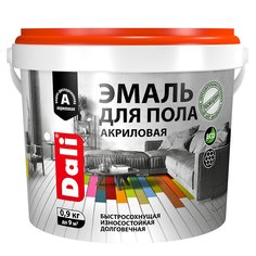 Эмаль для пола Dali, акриловая, полуглянцевая, 0,9 кг, дуб