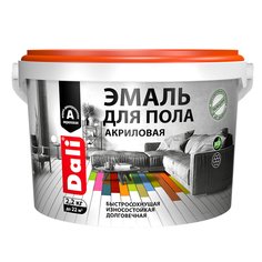 Эмаль для пола Dali, акриловая, полуглянцевая, 2,2 кг, орех, 275025