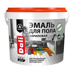 Эмаль для пола Dali, акриловая, полуглянцевая, 0,9 кг, красное дерево