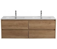 Тумба с раковиной BelBagno Kraft 140-4C-BB1400-2-ETL Rovere Nebrasca Nature