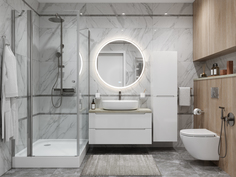 Тумба с раковиной BelBagno Etna ETNA100BL-KEPMCO-1084-SET со столешницей