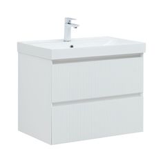 Тумба под раковину Aquanet Альтера 70 белый матовый