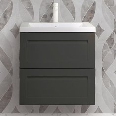 Тумба для комплекта Art&Max Platino 60, подвесная, серый матовый