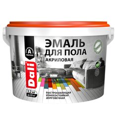 Эмаль для пола Dali, акриловая, полуглянцевая, 2,2 кг, бежевая