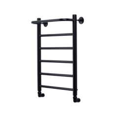 Полотенцесушитель Водяной Comfysan Capri W-6 600/400 с полкой, черный 012724