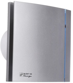 Вытяжной вентилятор Soler&Palau SILENT-100 CRZ SILVER DESIGN, с таймером, обратным клапано S&P
