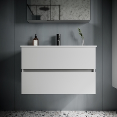 Тумба с раковиной Sancos Urban 80 белая, UR80W+CN7005