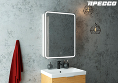 Зеркало-шкаф Apeggo Olimpia Led 550х800 правый с розеткой GG90367