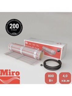 Теплый пол нагревательный мат Miro 4 кв.м - 800 Вт и терморегулятор