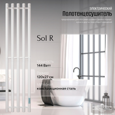 Полотенцесушитель электрический Primoclima Sol R E White 120x24 5