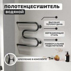 Полотенцесушитель AQUATRIP Malta Black Edition 500x500 прямое соединение MalBEPS-500-500 No Brand