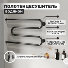 Полотенцесушитель AQUATRIP Malta Black Edition 500x800 прямое соединение MalBEPS-500-800 No Brand