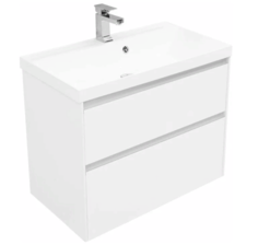 Тумба с раковиной Aquanet Гласс 80