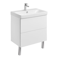 Тумба с раковиной в ванную AQUATON 1A286801UN010 Юнит 70 белый глянец, Адриана 70