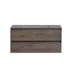 Тумба под раковину Vincea Luka 1000 подвесная, 2 выкатных ящика soft-close, R.Oak