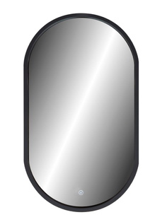 Зеркало в ванную Prime Black LED 450х800 парящая подсветка Calypso