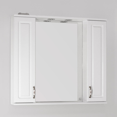 Style Line Зеркало-шкаф Style Line Олеандр-2 90/С Люкс, белый