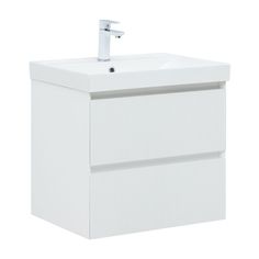 Тумба под раковину Aquanet Альтера 60 белый матовый