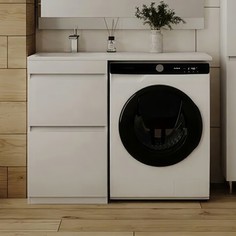 Тумба с раковиной Style Line Даллас Люкс 110 левая, напольная, под стиральную машину