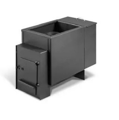 Печь банная Радуга ПБ-12Б дровяная с баком для воды на 25 л и открытой каменкой, печка для