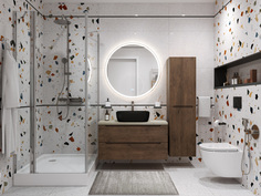 Тумба с раковиной BelBagno Etna ETNA80RW-KEPMCO-1302H301-SET со столешницей