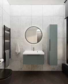 Зеркало с подсветкой La Fenice Terra Grigio 80, серо-зелёное FNC-02-TER-G-80