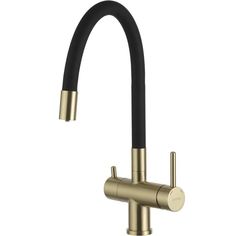Смеситель для кухни Gappo G98-33 G4PZ39OF8-SJ33RK с фильтром питьевой воды, золотой сатин