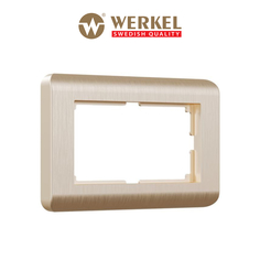 Рамка для двойной розетки Werkel W0082111 Stream шампань пластик