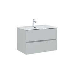 Тумба под раковину Aquanet Алвита New 80 2 ящика, серый