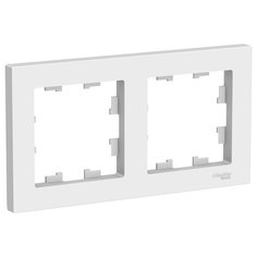 Рамка 2-постовая Systeme (Schneider) Electric AtlasDesign ATN000102, белый, 30 шт.