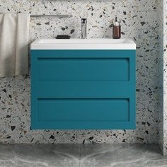 Тумба для комплекта Art&Max Platino 75, подвесная, бирюзовая матовая