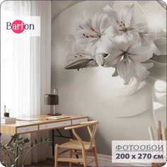 Фотообои флизелиновые 3d Bartonwall Цветы Лилии F06802-B 200х270 см